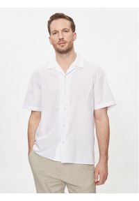 Selected Homme Koszula New Linen 16092978 Biały Relaxed Fit. Kolor: biały. Materiał: bawełna