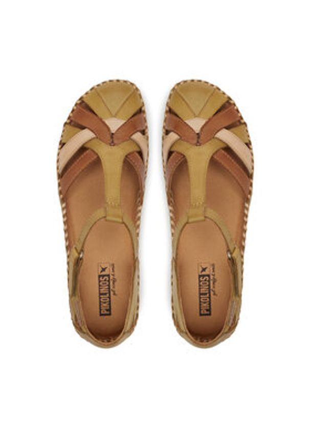 Pikolinos Sandały 655-0732C5 Zielony. Kolor: zielony. Materiał: skóra