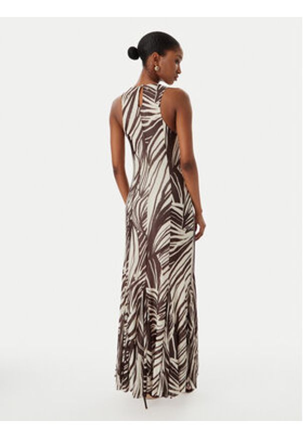 Guess Sukienka wieczorowa W6GK13 K2943 Brązowy Slim Fit. Kolor: brązowy. Materiał: syntetyk. Styl: wizytowy