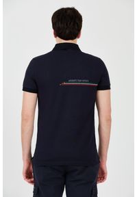 Aeronautica Militare - AERONAUTICA MILITARE Granatowe męskie polo Frecce Tricolori Embroidered, Rozmiar 3XL. Typ kołnierza: polo. Kolor: niebieski #4