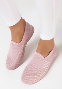 Born2be - Różowe Tenisówki Adrea. Nosek buta: okrągły. Kolor: różowy. Materiał: jeans, materiał. Szerokość cholewki: normalna #6