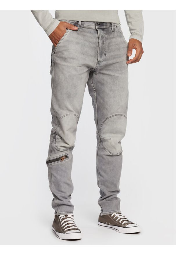 G-Star RAW - G-Star Raw Jeansy Pilot D20505-C293-C464 Szary Slim Fit. Kolor: szary