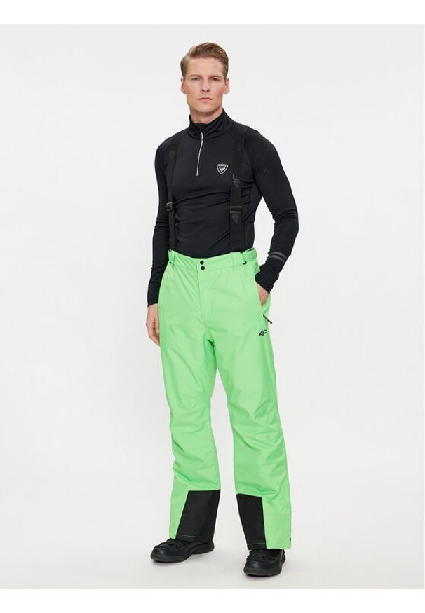 4f - Spodnie narciarskie 4F. Kolor: zielony. Sport: narciarstwo