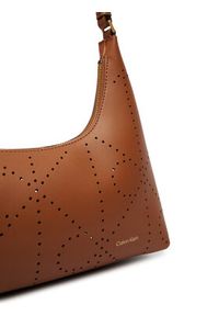 Calvin Klein Torebka Emblem Aop Perfor Lthr Bag LV04F3367G Brązowy. Kolor: brązowy. Materiał: skórzane #3