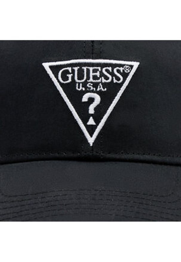 Guess Czapka z daszkiem Z4YZ00 WFKN0 Czarny. Kolor: czarny. Materiał: materiał