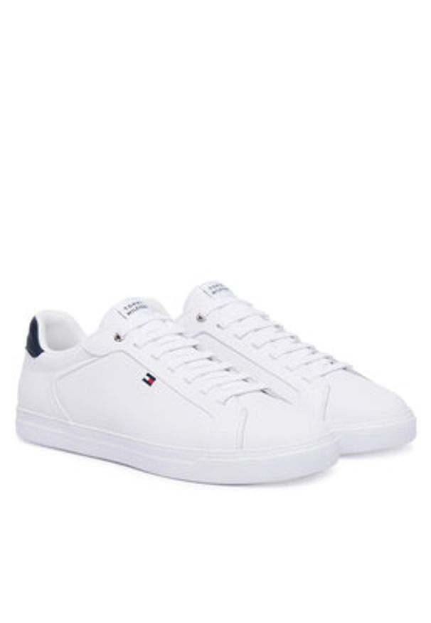 TOMMY HILFIGER - Tommy Hilfiger Sneakersy Icon Court FM0FM05946 Biały. Kolor: biały. Materiał: skóra