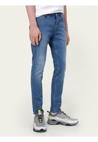 Hugo Jeansy Skinny Fit 73 450 430 958 Granatowy Skinny Fit. Kolor: niebieski