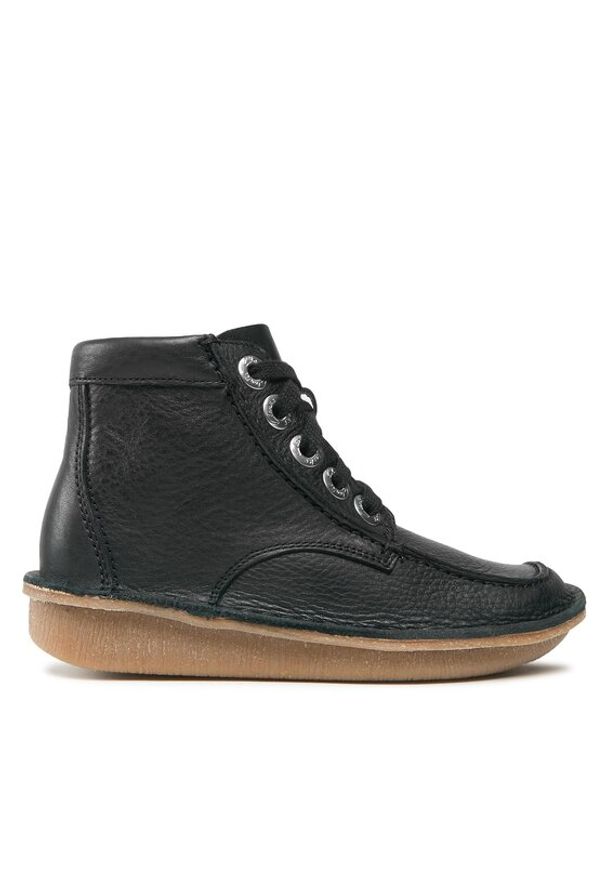 Clarks Trzewiki Funny Cedar 261738844 Czarny. Kolor: czarny. Materiał: skóra