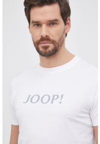JOOP! - Joop! T-shirt męski kolor biały z nadrukiem. Okazja: na co dzień. Kolor: biały. Wzór: nadruk. Styl: casual #4
