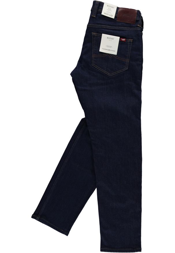Męskie Spodnie Jeansowe Mustang Style Oregon Slim Denim Blue 1015869 5000 940