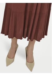only - ONLY Spódnica maxi Mikka 15324808 Brązowy Regular Fit. Kolor: brązowy. Materiał: wiskoza #4