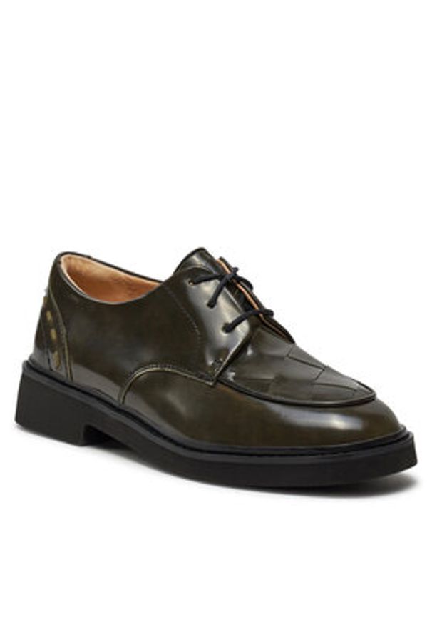 Clarks Oxfordy Splend Weave 26176808 Czarny. Kolor: czarny. Materiał: skóra