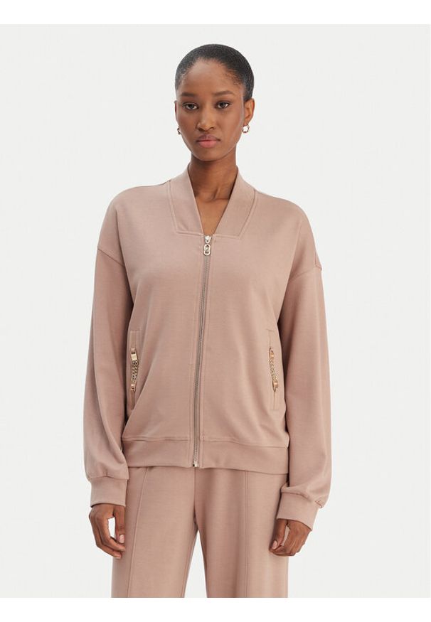 Liu Jo Sport Bluza TA6241 JS182 Brązowy Regular Fit. Kolor: brązowy. Materiał: wiskoza. Styl: sportowy