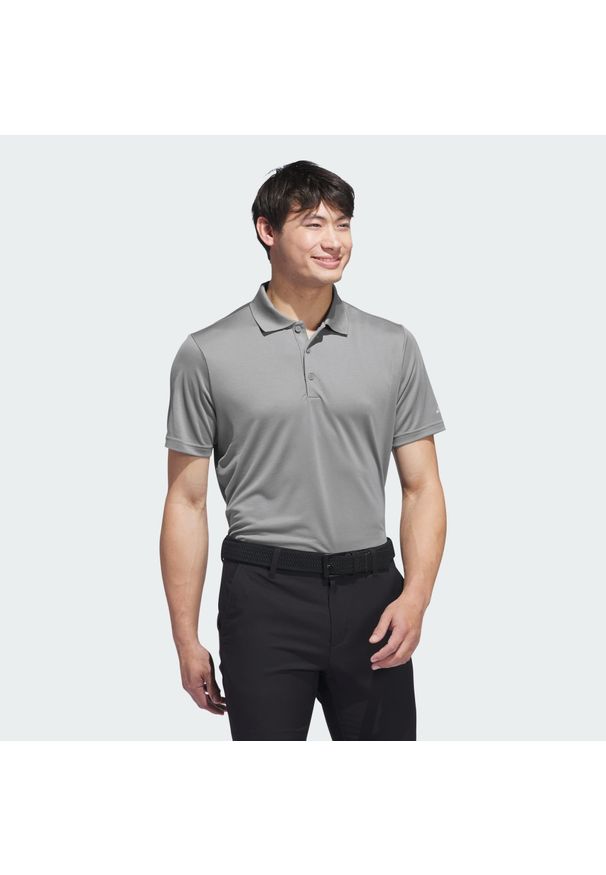 Adidas - Koszulka polo Core adidas Performance Primegreen. Typ kołnierza: polo. Kolor: szary. Materiał: materiał. Styl: sportowy