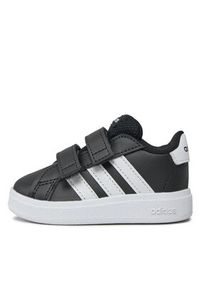 Adidas - adidas Buty Grand Court Lifestyle Hook and Loop Shoes GW6523 Czarny. Kolor: czarny. Materiał: skóra #7