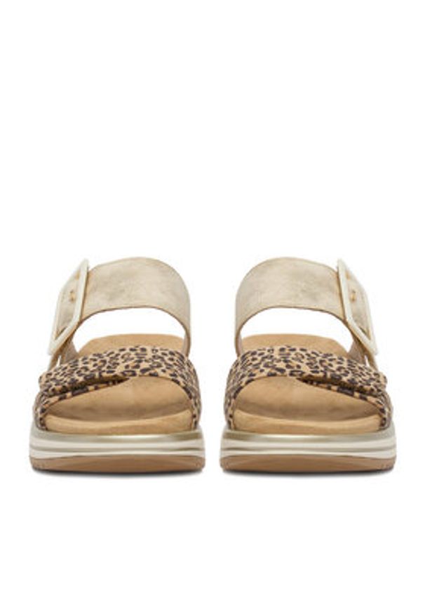 Remonte Klapki CEO-D1J61-91 Złoty. Kolor: złoty. Materiał: materiał