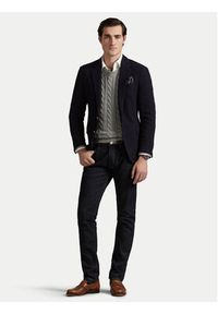 Polo Ralph Lauren Sweter 710775885013 Szary Regular Fit. Typ kołnierza: polo. Kolor: szary. Materiał: bawełna #6