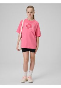 4f - 4F Spodenki dresowe dziewczęce - czarne 146 (10-11 lat). Kolor: czarny. Materiał: dresówka. Sezon: lato #1