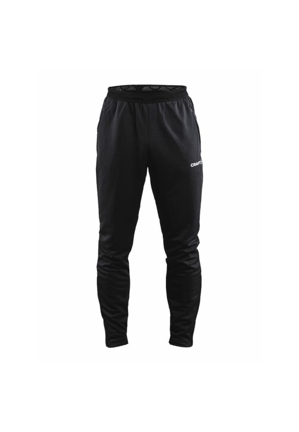 Spodnie treningowe męskie Craft Evolve Pant. Kolor: czarny. Materiał: syntetyk, materiał. Sport: fitness
