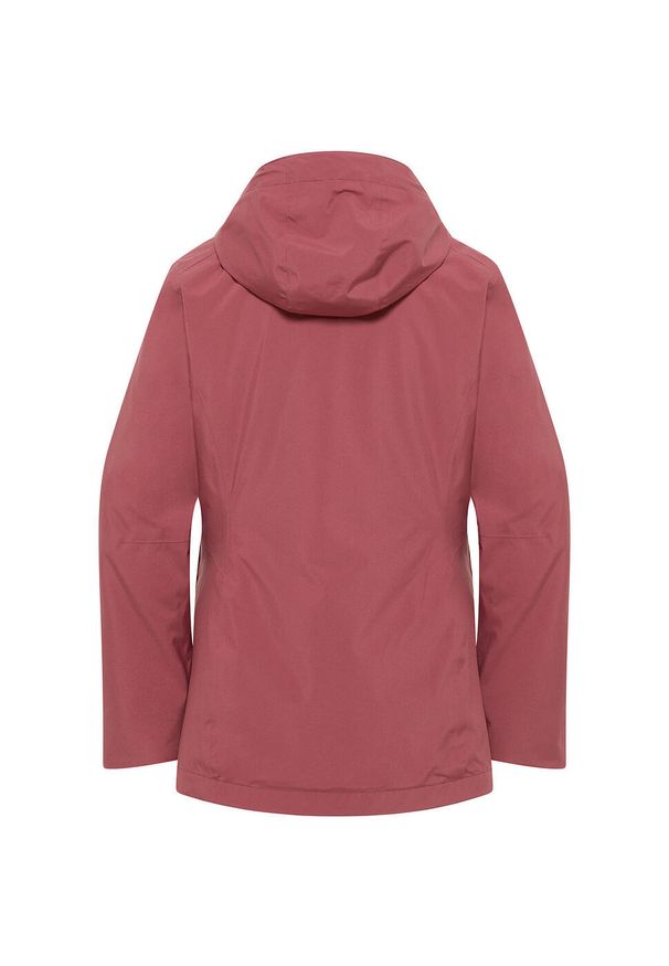 Kurtka w góry damska Jack Wolfskin Jack Rotwand 3in1. Typ kołnierza: kaptur. Kolor: czerwony. Materiał: syntetyk. Sport: wspinaczka
