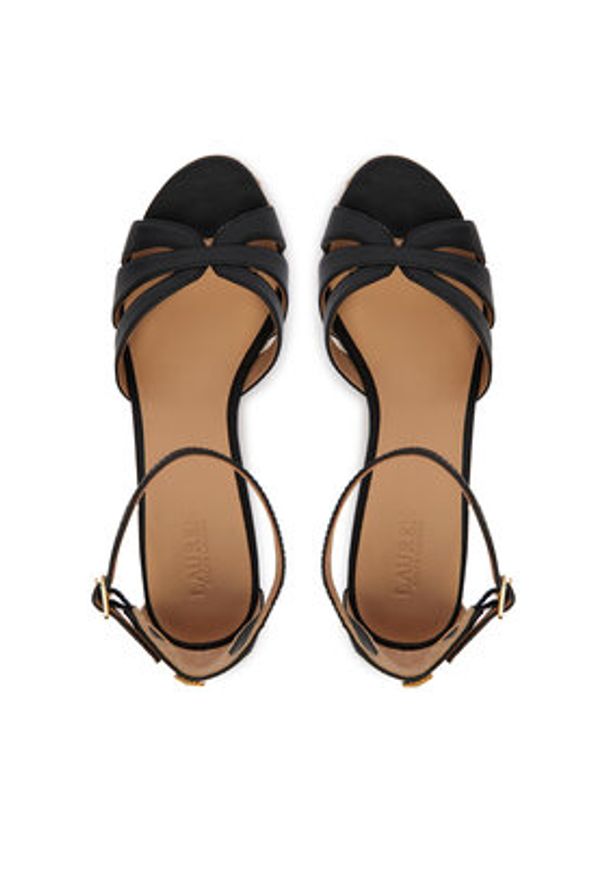 Lauren Ralph Lauren - LAUREN RALPH LAUREN Espadryle 802P04433001 Czarny. Kolor: czarny. Materiał: skóra