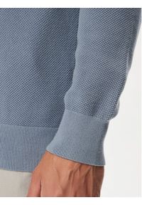 TOMMY HILFIGER - Tommy Hilfiger Sweter Essential MW0MW36347 Błękitny Regular Fit. Kolor: niebieski. Materiał: bawełna #5