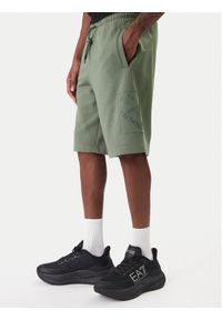 EA7 Emporio Armani Szorty sportowe 7M001491 AF17787 U7235 Zielony Regular Fit. Kolor: zielony. Materiał: bawełna. Styl: sportowy #1