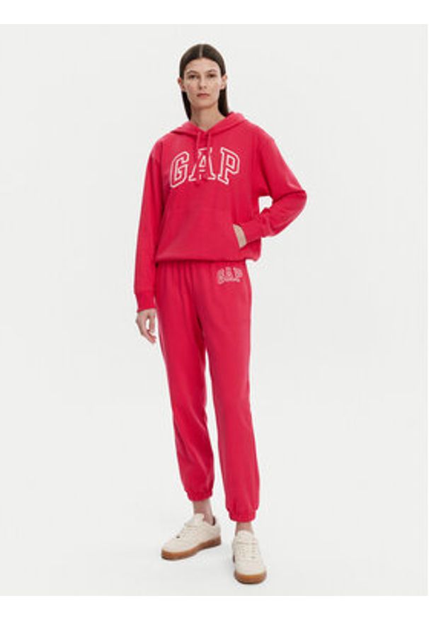 GAP - Gap Spodnie dresowe 889527-04 Różowy Relaxed Fit. Kolor: różowy. Materiał: bawełna