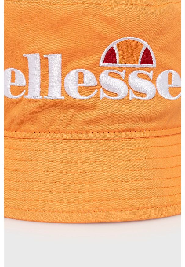 Ellesse Kapelusz kolor pomarańczowy bawełniany. Kolor: pomarańczowy. Materiał: bawełna