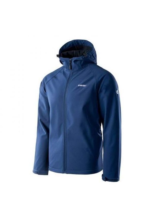 Hi-tec - Kurtka trekkingowa męska Hi-Tec Neti II M. Typ kołnierza: kaptur. Kolor: niebieski. Materiał: poliester, elastan. Sport: turystyka piesza