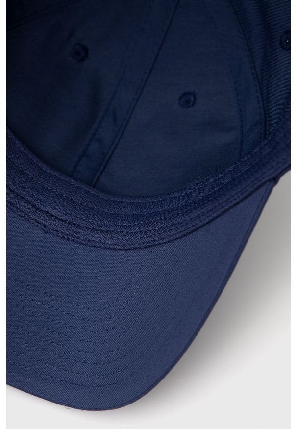 Polo Ralph Lauren czapka kolor granatowy gładka. Kolor: niebieski. Materiał: poliester. Wzór: gładki