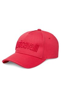Just Cavalli Czapka z daszkiem 78RAZK30 ZG192 Czerwony. Kolor: czerwony. Materiał: bawełna, materiał
