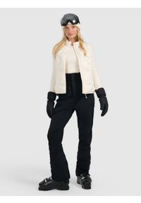 4f - 4F Bezrękawnik puchowy z wypełnieniem Primaloft Thermoplume damski - biały XS. Typ kołnierza: kołnierzyk stójkowy. Kolor: biały. Materiał: puch. Długość rękawa: bez rękawów. Technologia: Primaloft. Sezon: zima #2