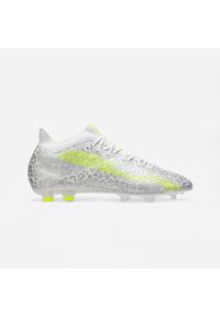 KIPSTA - Buty piłkarskie Kipsta CLR Elite FG Jaguar Boost. Kolor: biały. Materiał: dzianina, zamsz, skóra. Szerokość cholewki: normalna. Sport: piłka nożna
