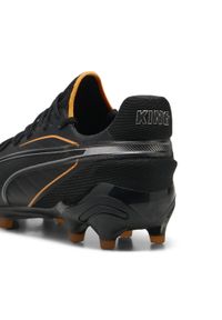 Puma - Buty piłkarskie KING ULTIMATE FG/AG PUMA Black Heat Fire Silver Orange Metallic. Kolor: czarny, pomarańczowy, żółty, szary, wielokolorowy. Sport: piłka nożna