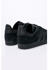 adidas Originals - Buty Gazelle CQ2809 CQ2809-CBLACK/CBL. Nosek buta: okrągły. Zapięcie: sznurówki. Kolor: czarny. Szerokość cholewki: normalna. Model: Adidas Gazelle #2