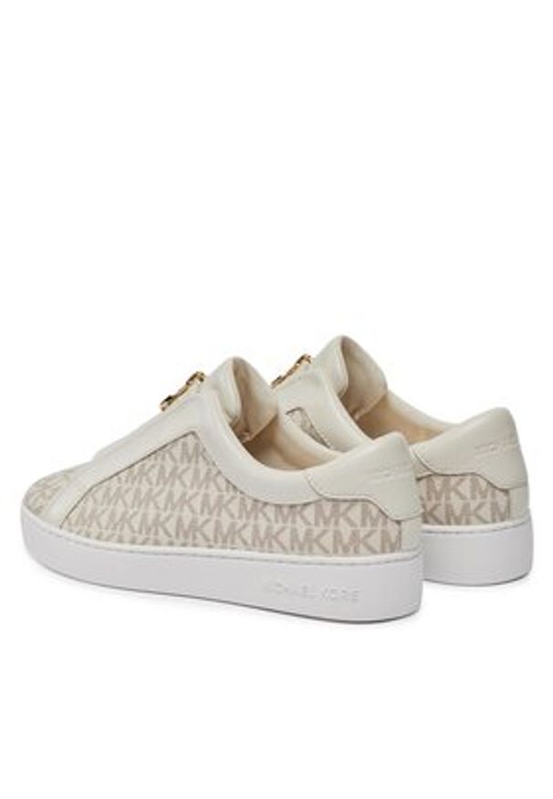 MICHAEL Michael Kors Sneakersy Keaton Zip Slip On 43R4KTFP2B Écru. Zapięcie: bez zapięcia. Materiał: materiał