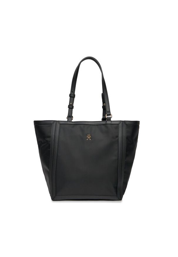 TOMMY HILFIGER - Tommy Hilfiger Torebka Th Essential S Tote AW0AW15717 Czarny. Kolor: czarny