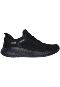 skechers - Adidasy Skechers Bobs Squad Chaos - C, Kobiety. Kolor: czarny. Materiał: materiał, syntetyk, tkanina. Model: Skechers Sport