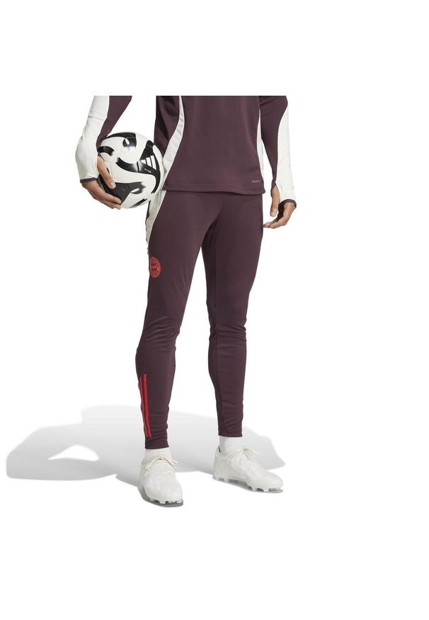 Adidas - Spodnie treningowe Bayern Munich Tiro 2024/25. Kolor: czerwony. Sport: piłka nożna