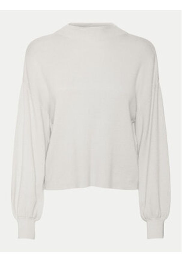 Vero Moda Sweter Nancy 10290748 Beżowy Regular Fit. Kolor: beżowy. Materiał: syntetyk