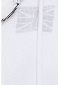 Pepe Jeans Bluza bawełniana Dakota damska kolor biały z kapturem z nadrukiem. Okazja: na co dzień. Typ kołnierza: kaptur. Kolor: biały. Materiał: bawełna. Wzór: nadruk. Styl: casual