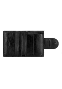 Wittchen - Damski portfel skórzany z elegancką napą czarno-złoty. Kolor: wielokolorowy, czarny, złoty. Materiał: skóra #4