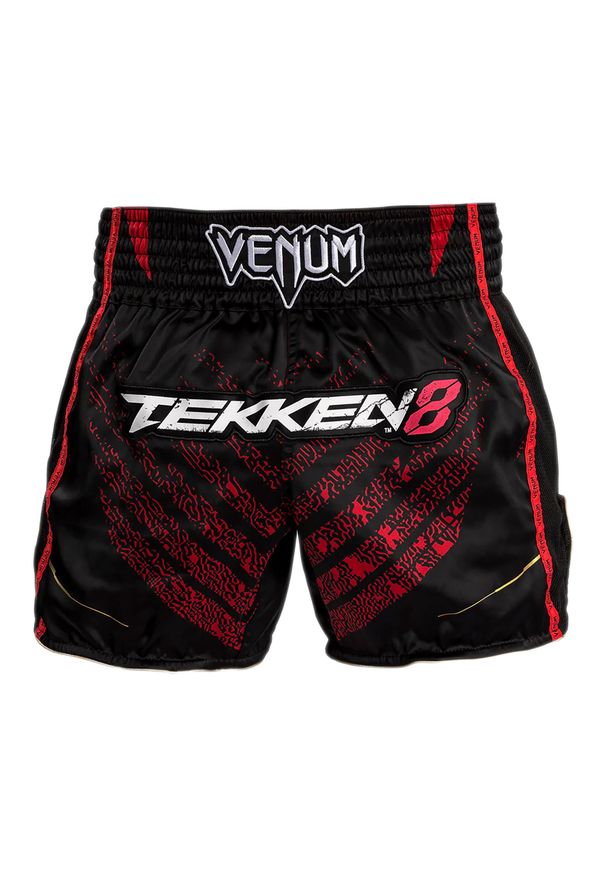 VENUM - Spodenki treningowe męskie Venum X Tekken 8 - Marshall Law Muay Thai Shorts. Kolor: czarny