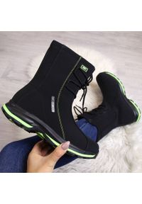 Śniegowce wodoodporne wiązane DK 1574. Materiał: materiał #1