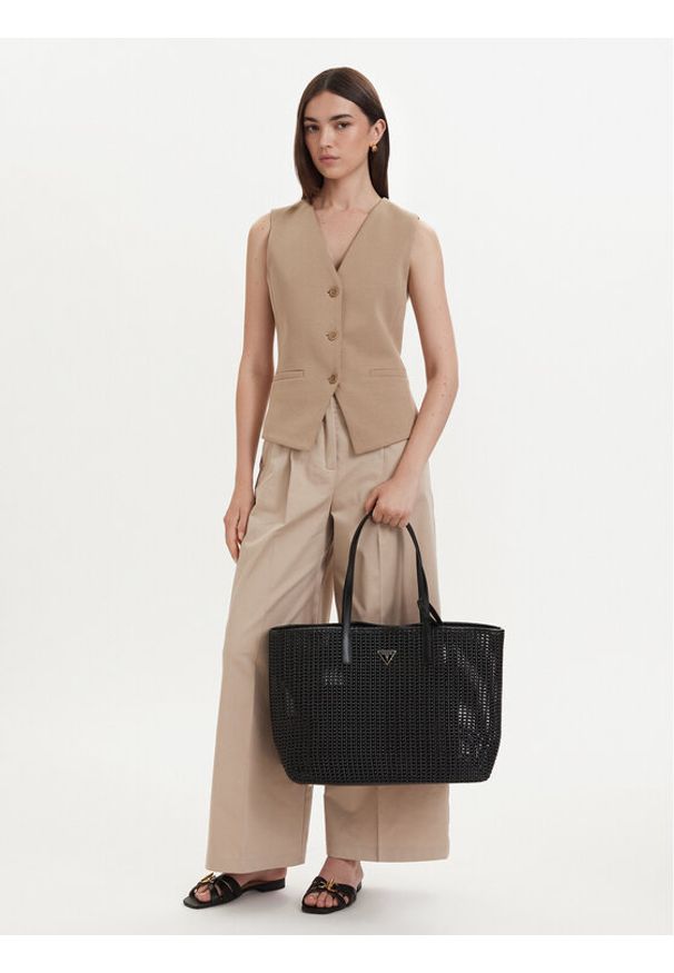 Guess Torebka Brigitta HWWZ72 06240 Czarny. Kolor: czarny. Materiał: skórzane
