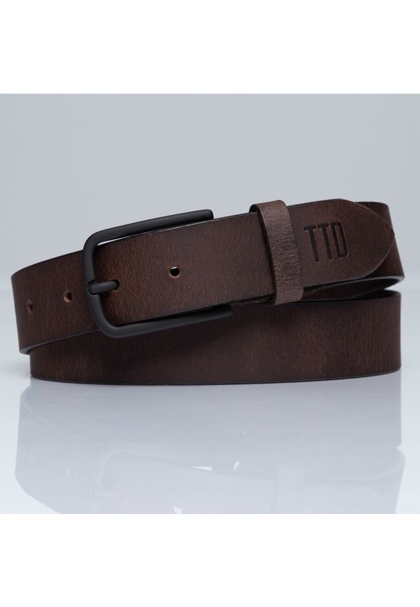 Tom Tailor - TOM TAILOR PASEK SKÓRZANY TM0206R69 690 35mm Gürtel Q.1869. Materiał: skóra. Styl: klasyczny