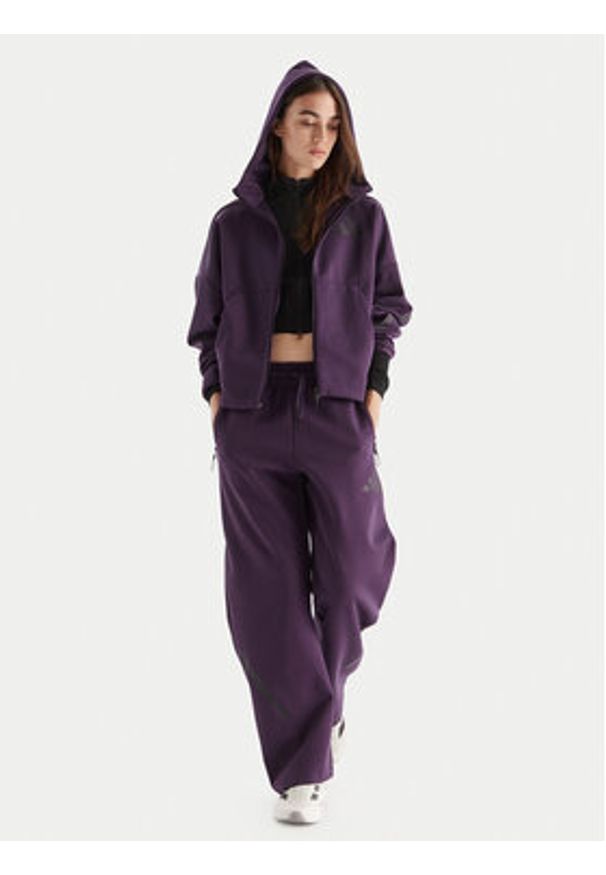 Adidas - adidas Spodnie dresowe Z.N.E. Barrel KB9441 Fioletowy Loose Fit. Kolor: fioletowy. Materiał: syntetyk, bawełna