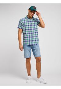 Lee - LEE MĘSKA KOSZULA LEE LEE BUTTON DOWN SS DANDY GREEN 112349961. Typ kołnierza: button down #4