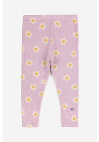 Bobo Choses - A.P.C. legginsy niemowlęce kolor fioletowy wzorzyste. Kolor: fioletowy. Materiał: bawełna #2